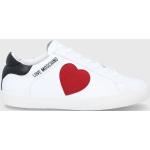 Love Moschino buty skórzane kolor biały