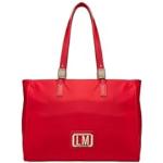 Czerwone Shopper bags damskie marki MOSCHINO 