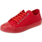 Czerwone Sneakersy sznurowane damskie Sznurówki sportowe marki MOSCHINO w rozmiarze 35 - Zrównoważony rozwój 