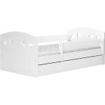Białe Łóżka dla dzieci z szufladami lakierowane marki ELIOR 