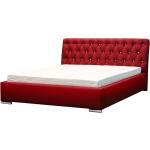 Łóżka z pojemnikiem tapicerowane pikowane w stylu retro marki ELIOR 