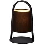 Lucide DIXI - lampa stołowa - Ø 20 cm - czarna