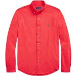 Czerwone Koszule typu slim z długimi rękawami gładkie w stylu casual marki Ralph Lauren w rozmiarze XL 