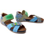 Niebieskie Sandały skórzane damskie na lato marki Maciejka w rozmiarze 40 