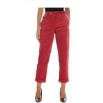Czerwone Spodnie sztruksowe damskie sztruksowe marki Paul Smith Paul 