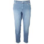 Niebieskie Zniszczone jeansy dżinsowe na lato w rozmiarze XL 