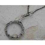 malaga - srebrny wisiorek z kryształkami
