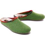 Przecenione Zielone Obuwie domowe & Pantofle & Kapcie damskie marki Manitu w rozmiarze 40 