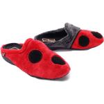 Przecenione Czerwone Obuwie domowe & Pantofle & Kapcie damskie polarowe marki Manitu w rozmiarze 40 