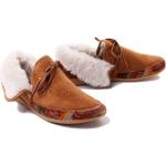 Camelowe Obuwie domowe & Pantofle & Kapcie damskie polarowe marki Manitu w rozmiarze 40 
