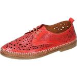 Czerwone Sneakersy damskie marki Manitu w rozmiarze 36 