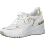 Białe Wysokie sneakersy damskie marki Marco Tozzi w rozmiarze 41 