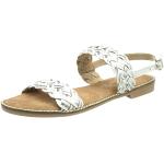 Białe Sandały skórzane damskie syntetyczne na lato marki Marco Tozzi w rozmiarze 40 