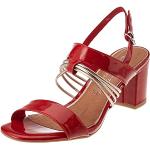 Czerwone Sandały damskie na lato marki Marco Tozzi w rozmiarze 40 
