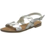 Białe Sandały skórzane damskie na lato marki Marco Tozzi w rozmiarze 39 