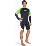 Zielone Stroje kąpielowe sportowe męskie z długimi rękawami marki Mares w rozmiarze XL 