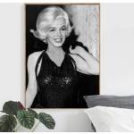 Marilyn Monroe malarstwo ścienne płótno artystyczne malarstwo filmowe gwiazda plakaty i druki Nordic kawiarnia salon dekoracja wnętrz