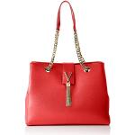 Czerwone Shopper bags damskie marki Valentino by Mario Valentino 