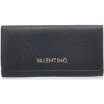 Czarne Portfele damskie ze skóry syntetycznej marki Valentino by Mario Valentino 