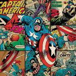 Marvel Comics nadruk na płótnie 'Captain America S