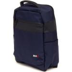 Niebieskie Plecaki na rzepy z przegrodą na laptopa eleganckie marki Max 