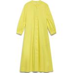 Żółte Sukienki rozkloszowane damskie bawełniane maxi marki MALIPARMI w rozmiarze XL 