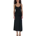 Czarne Długie sukienki damskie bez rękawów z dżerseju maxi w rozmiarze XL 