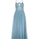Niebieskie Sukienki na zamek damskie maxi marki Swing w rozmiarze L 