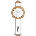 Mebus Unisex zegar ścienny kwarcowy zegar wahadłowy analogowy brązowy 14716
