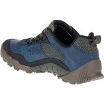 Niebieskie Buty trekkingowe niskie męskie z podeszwą Vibram sportowe chromowane marki Merrell w rozmiarze 44,5 - Zrównoważony rozwój 