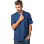 Niebieskie Koszule z krótkim rękawem męskie z krótkimi rękawami bawełniane marki LEE w rozmiarze XL 