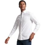 Białe Koszule męskie bawełniane marki Superdry w rozmiarze XL 