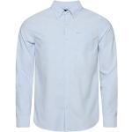 Niebieskie Koszule męskie w stylu casual bawełniane marki Superdry w rozmiarze XL 
