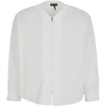 Białe Koszule męskie bawełniane marki Emporio Armani w rozmiarze XL 