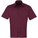 Khaki Koszule z krótkim rękawem męskie z krótkimi rękawami z popeliny marki Premier w rozmiarze 4 XL 