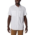 Białe Koszule z krótkim rękawem męskie z krótkimi rękawami eleganckie marki Columbia w rozmiarze L 