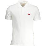 Białe Koszulki polo męskie z krótkimi rękawami bawełniane marki LEVI´S w rozmiarze XL 