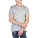 Wielokolorowe Koszulki męskie z krótkimi rękawami gładkie bawełniane z okrągłym dekoltem marki Calvin Klein w rozmiarze S 