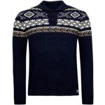 Niebieskie Swetry z okrągłym dekoltem męskie eleganckie marki Superdry w rozmiarze L 