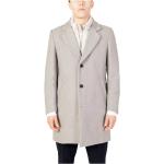 Szare Płaszcze męskie gładkie eleganckie na jesień marki Antony Morato w rozmiarze XL 