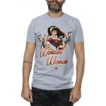Męski T-shirt DC Bombshells Wonder Woman z odznaką Heather
