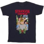 Szare Koszulki męskie z krótkimi rękawami bawełniane w rozmiarze XL Stranger Things 