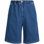 Niebieskie Szorty jeansowe męskie w stylu casual na lato marki MARNI 