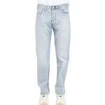 Niebieskie Jeansy rurki męskie do prania w pralce dżinsowe na wiosnę marki LEVI´S 501 