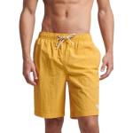 Żółte Kąpielówki męskie nylonowe marki Superdry w rozmiarze XL 