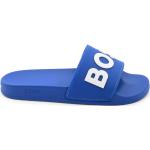 Błękitne Sandały skórzane męskie Rzepy w stylu casual na lato marki HUGO BOSS BOSS w rozmiarze 40 