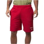 Czerwone Krótkie spodnie męskie w stylu casual bawełniane marki Superdry w rozmiarze XL 
