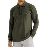 Khaki Bluzki z długim rękawem męskie do prania ręcznego z długimi rękawami gładkie w stylu casual bawełniane w rozmiarze XL 