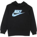 Czarne Bluzy dziecięce z kapturem dla chłopców marki Nike 