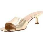 Złote Sandały skórzane damskie na lato marki Michael Kors MICHAEL w rozmiarze 42 